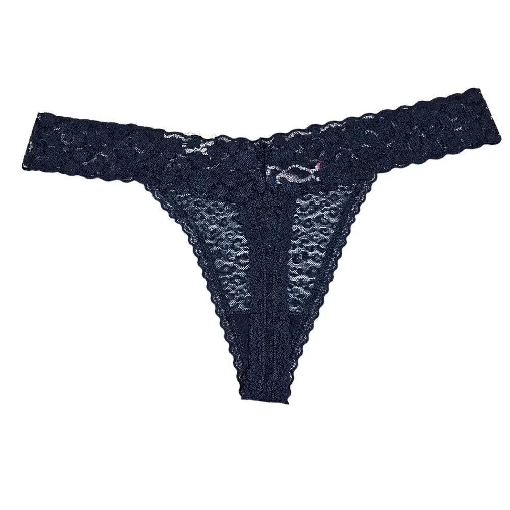No Boundaries Women’s 3-Pack Multi-Color Seamless Lace Thong Panties – Size XXXL